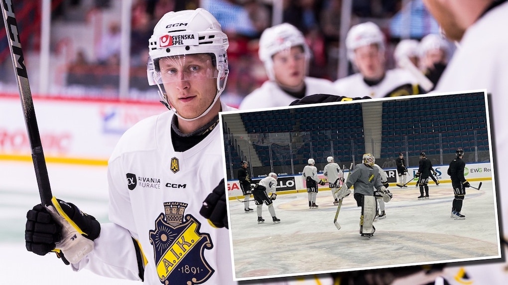 Oskar Magnusson AIK-träning