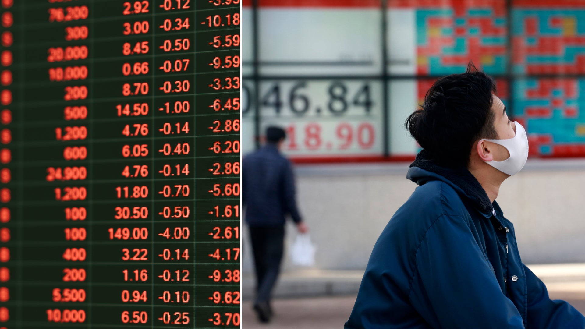 Asienbörserna backar brett