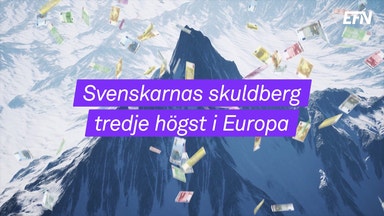 Svenskarna tredje mest skuldsatta i EU