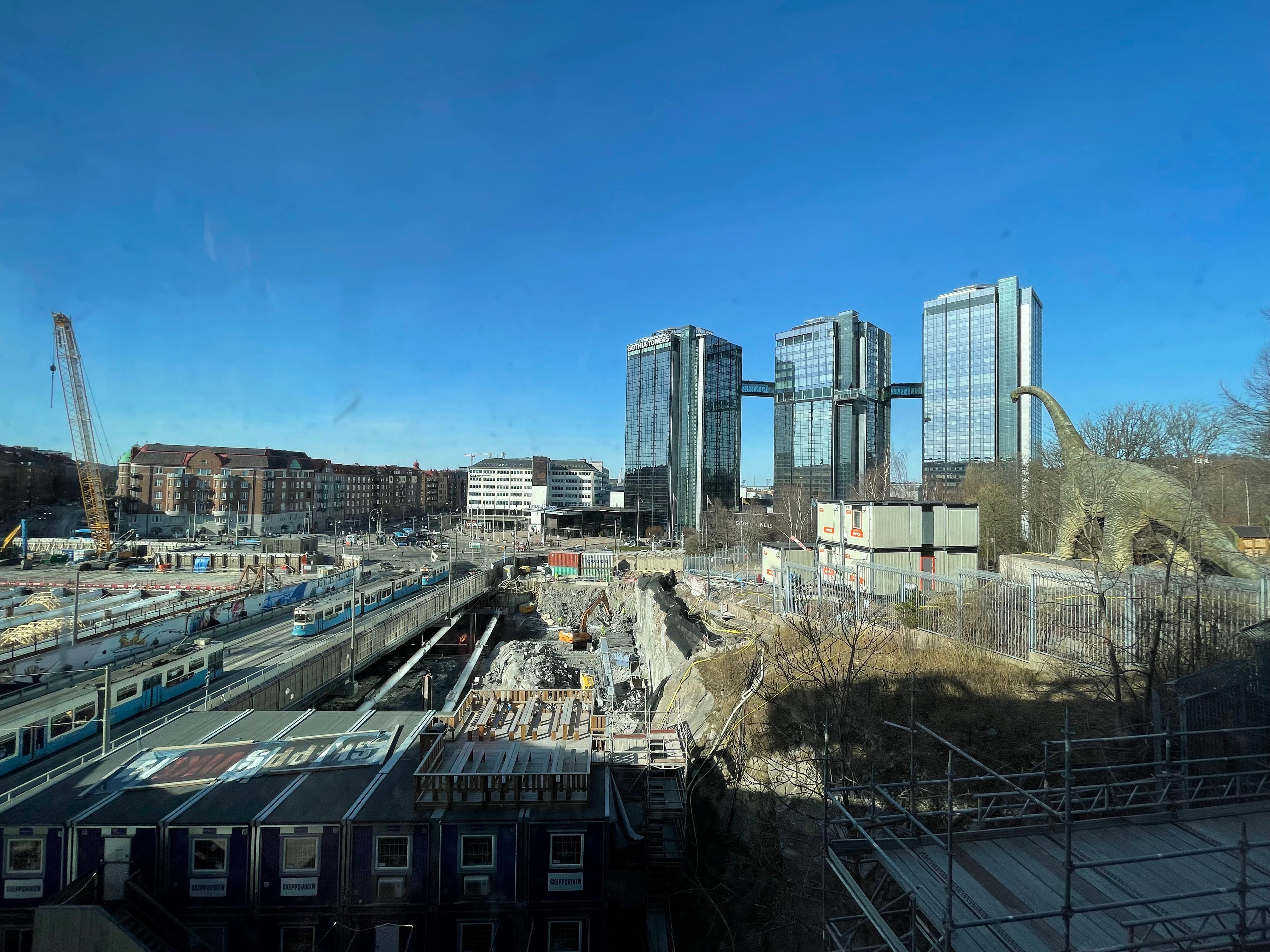 Västlänken - bygge pågår vid Korsvägen. (Arkivbild)