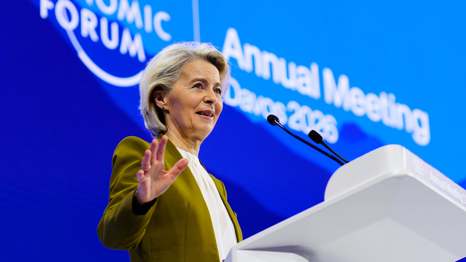 Ursula von der Leyen i Davos Världsekonomiskt forum 2026