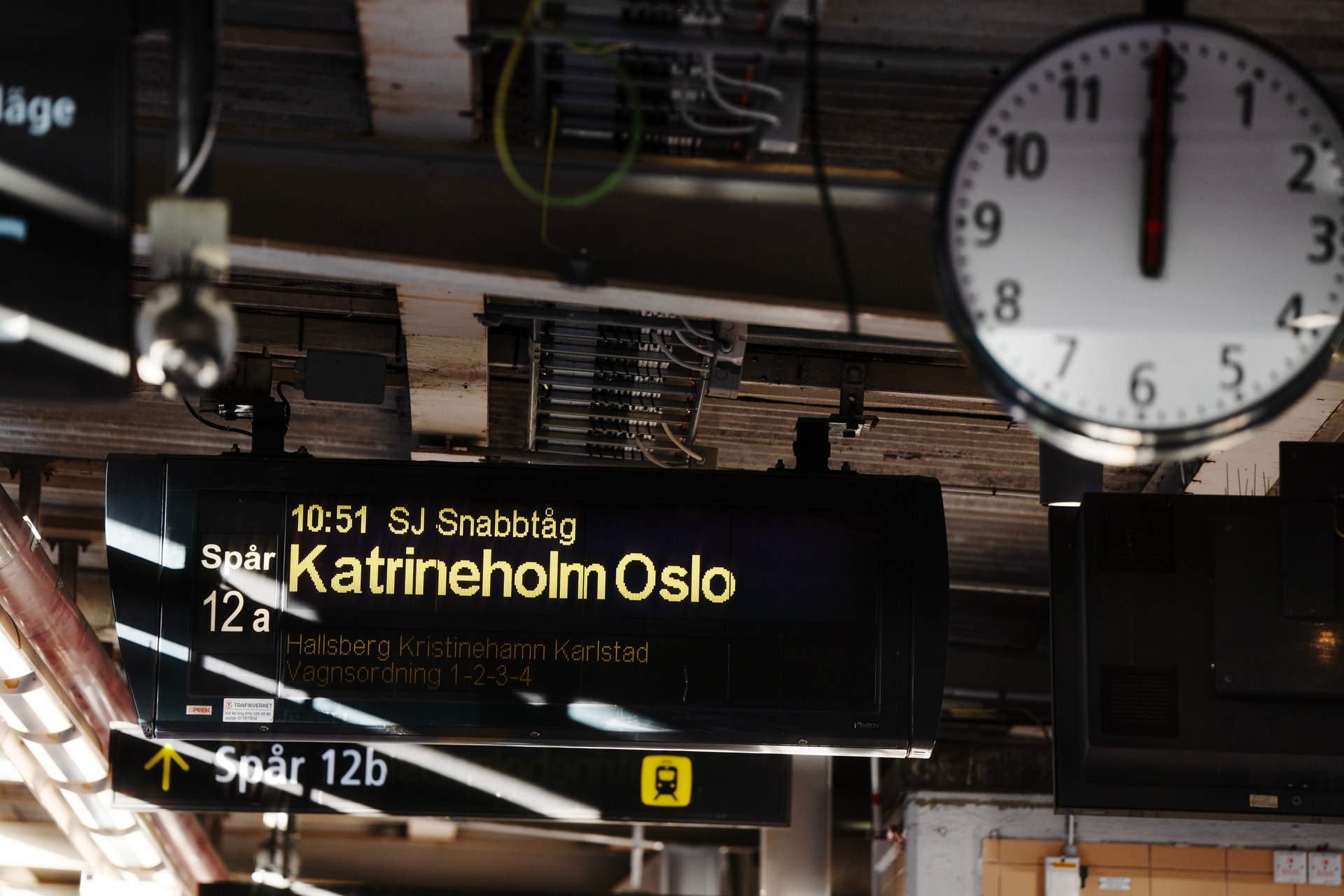 Sj tåg SJ-tåg Station Stockholm central till Oslo