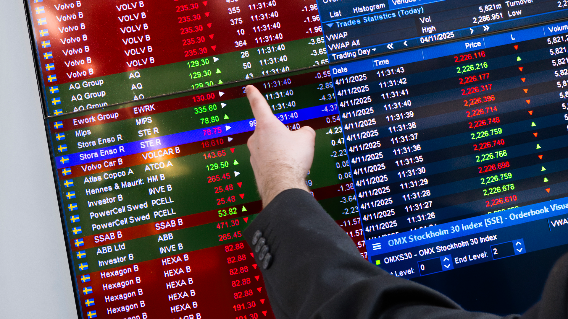 Stockholmsbörsen svagt uppåt – Morrow Bank lyfter