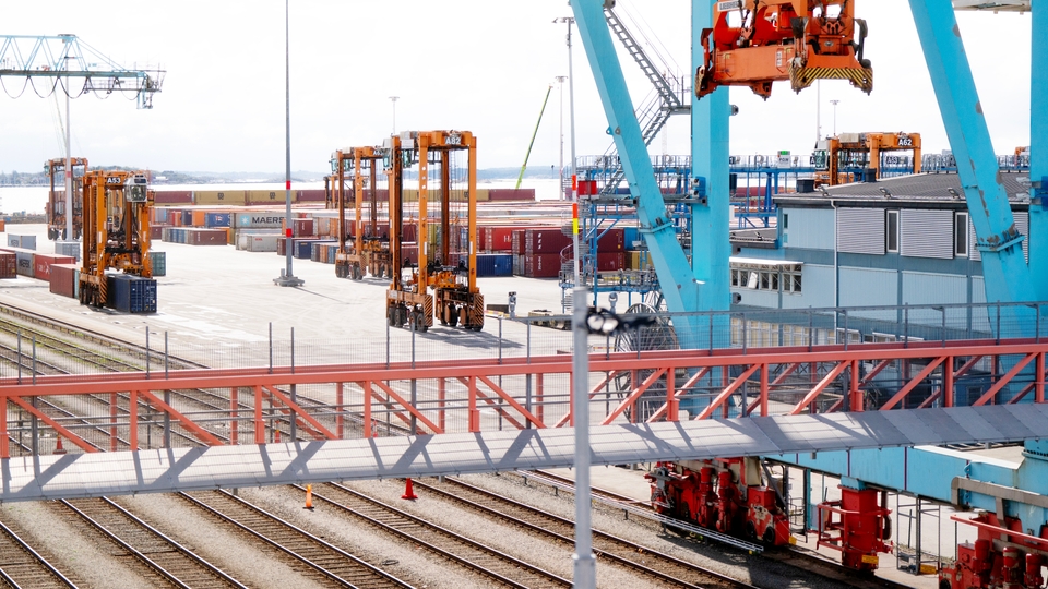 Göteborg container containrar hamn