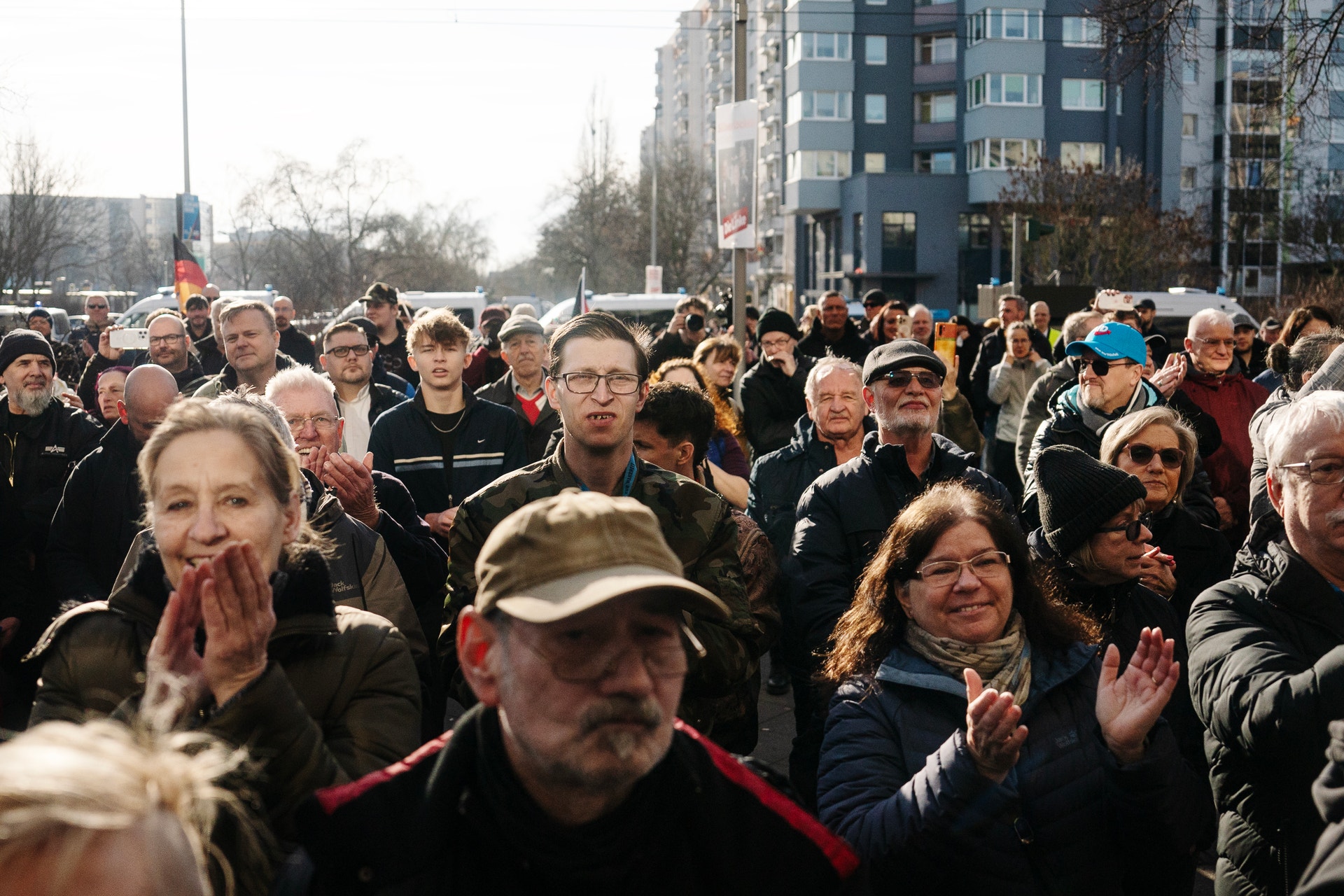 Berlin S Bahn Grünau AfD supporters