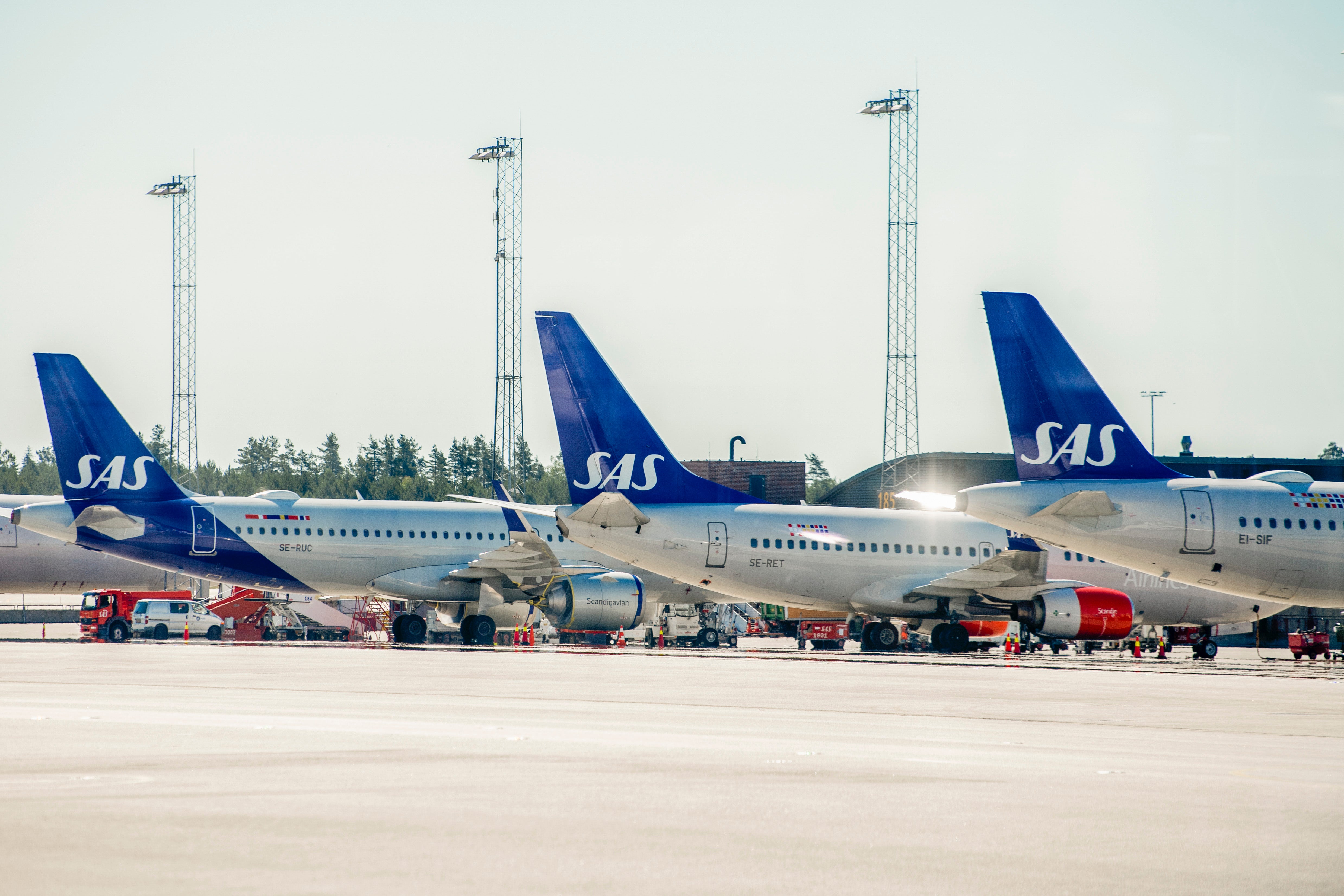 SAS har ställt in 110 flyg efter bränsleprisrallyt