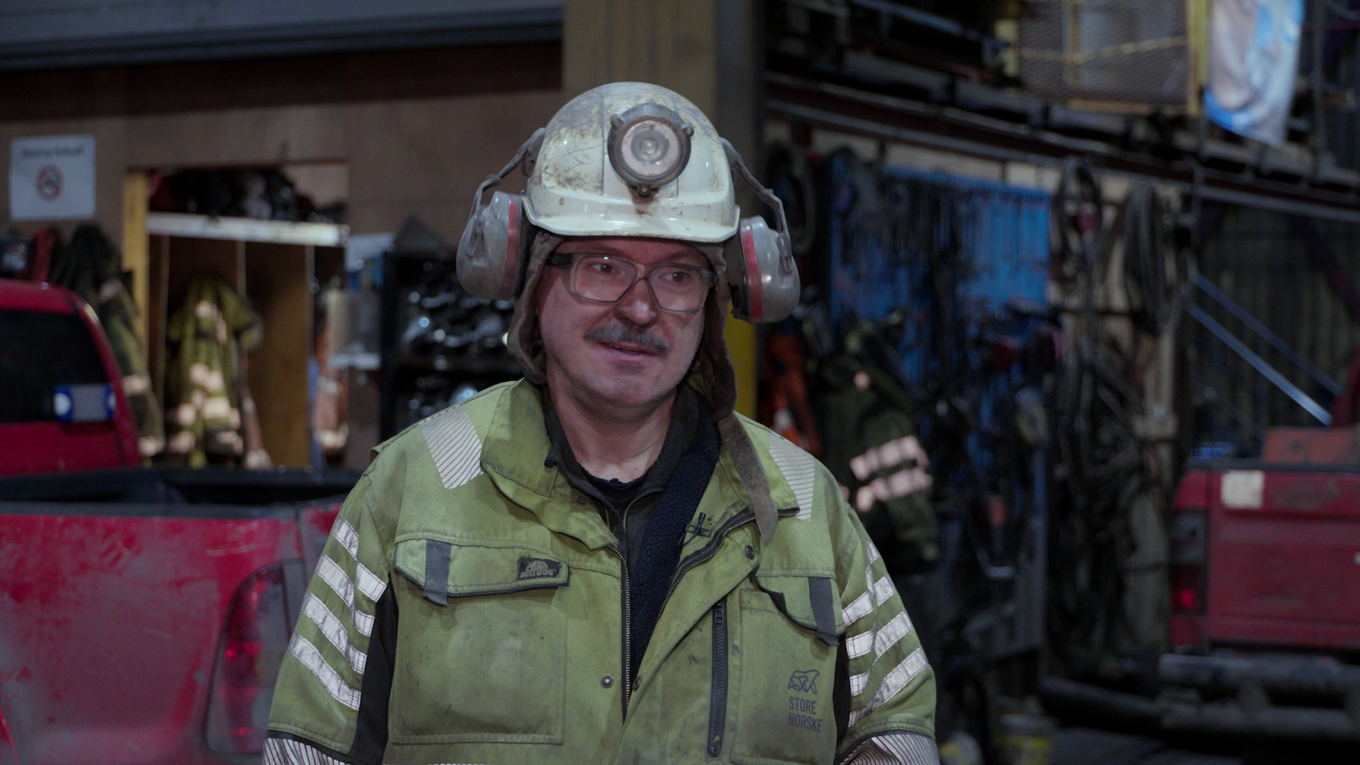 Gruvarbetare på svalbard.