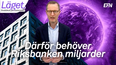 Riksbanken ser ut att behöva 80 miljarder