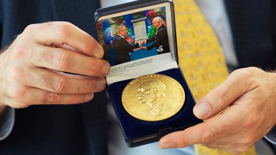 Nobelpriset, en medalj.