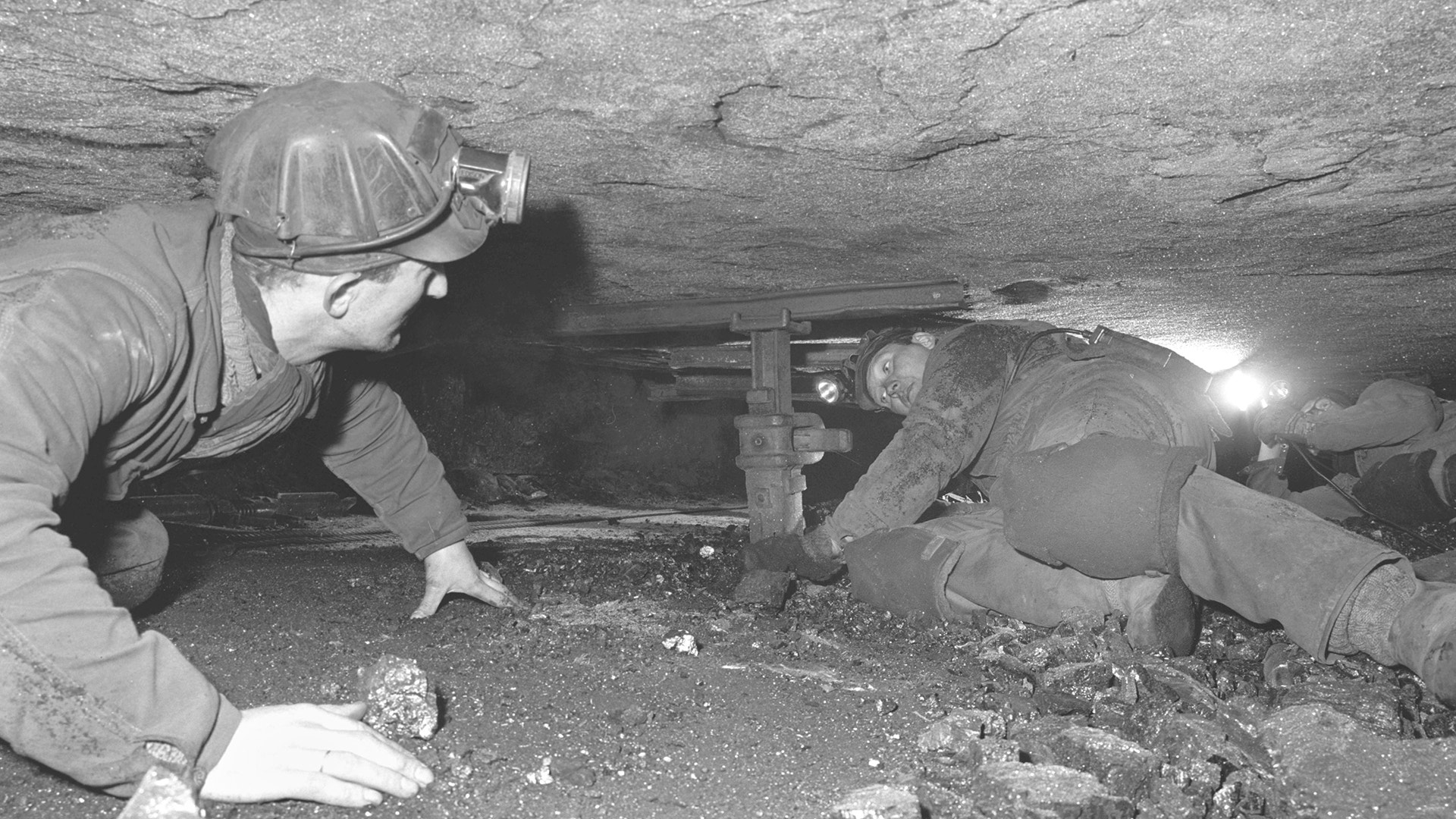 Gruvarbete i Svalbard, Longyearbyen 1963.