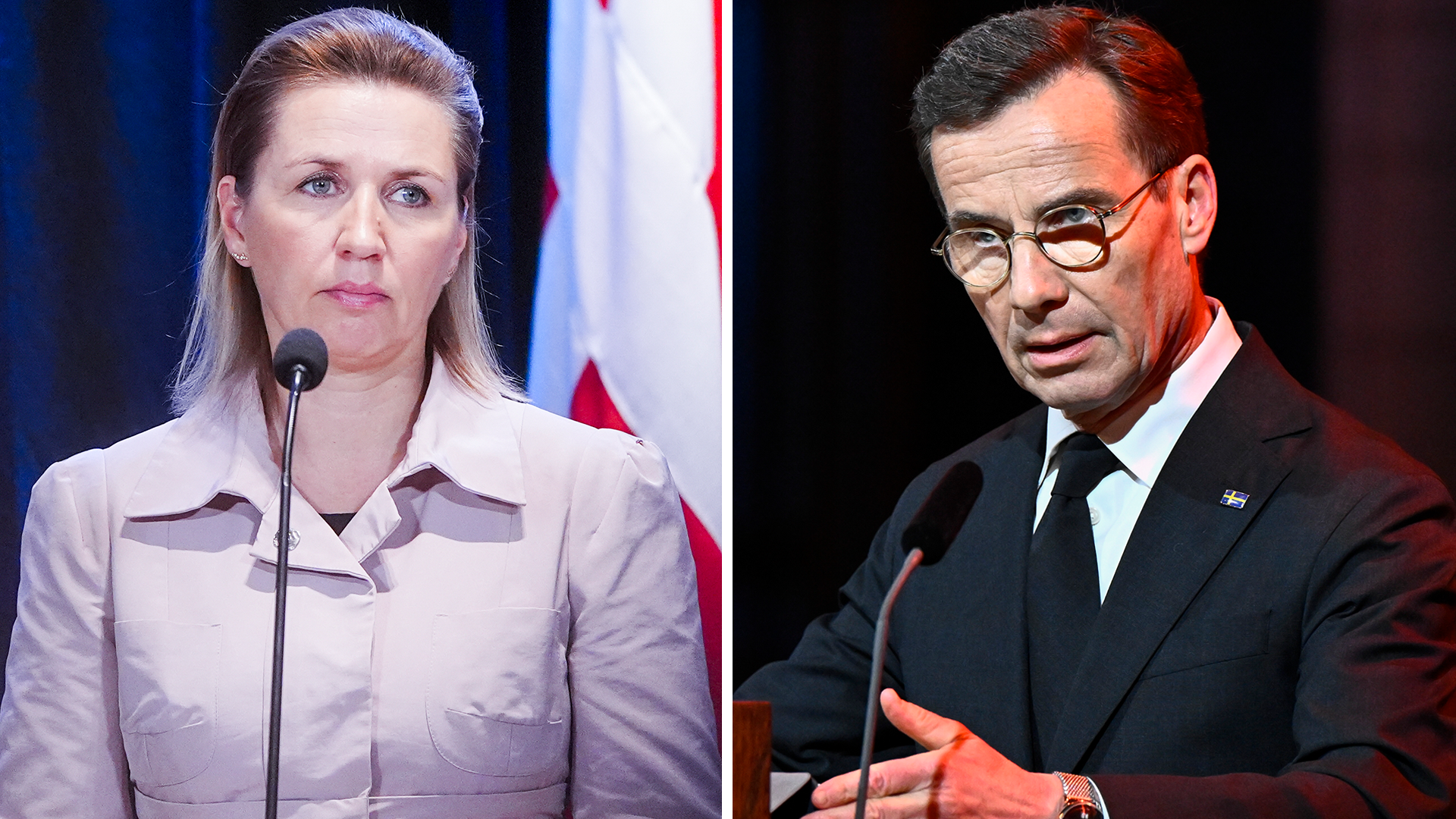 Mette Fredriksen och Ulf Kristersson.