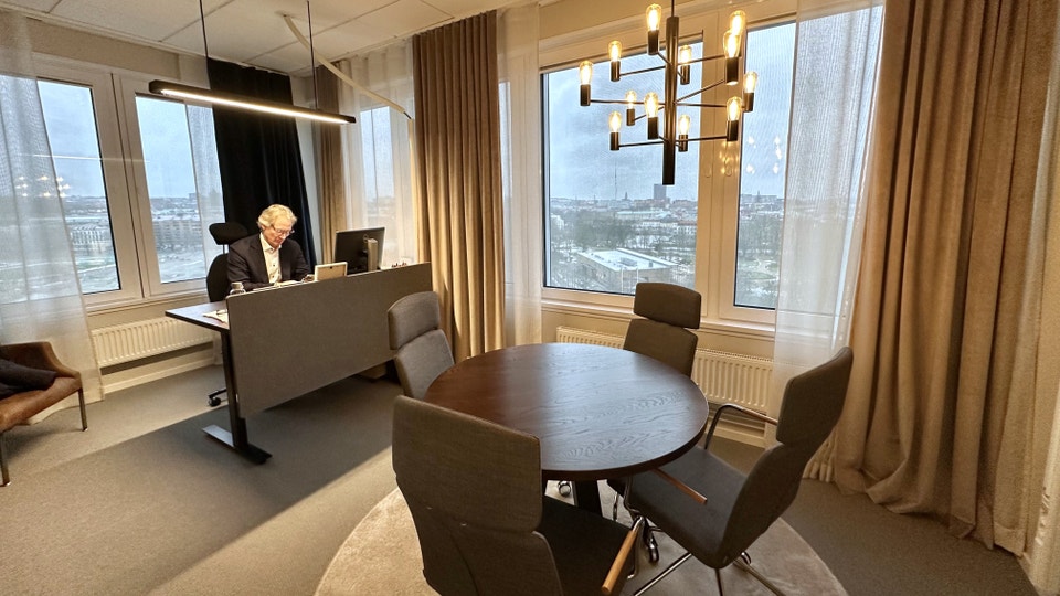 Erik Selin på Balders kontor