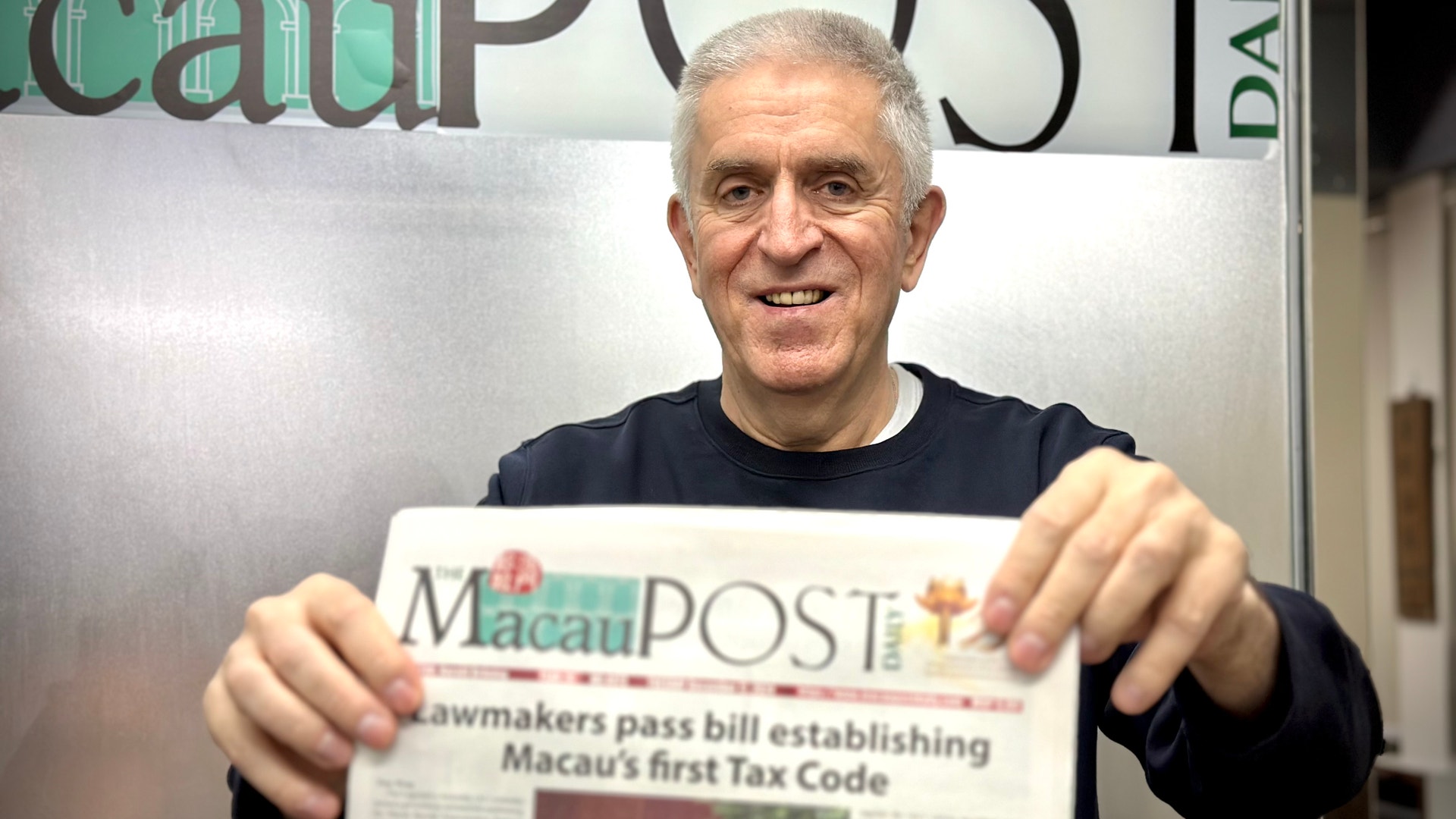 Harald Brüning, chefredaktör för The Macau Post Daily