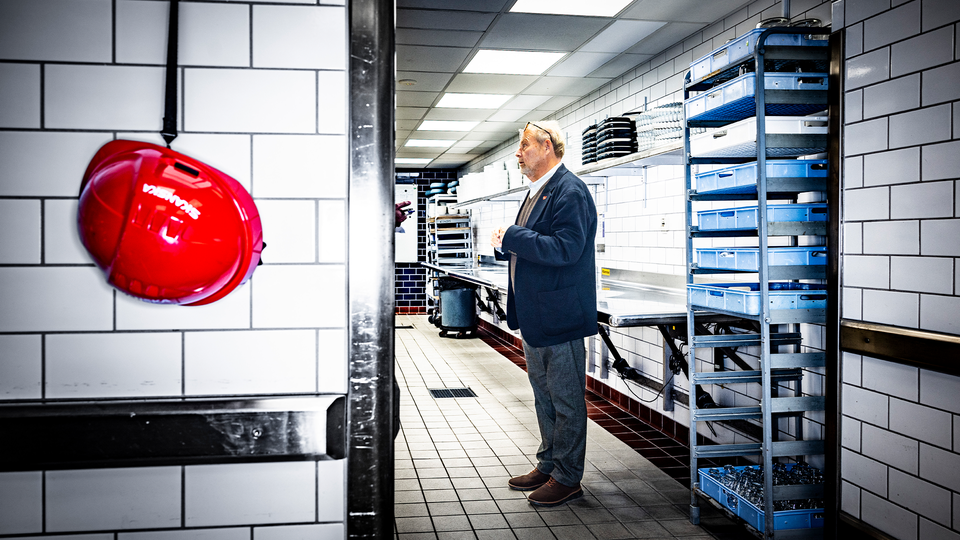 Peter Wallenberg Jr i köket på Grand Hotell.