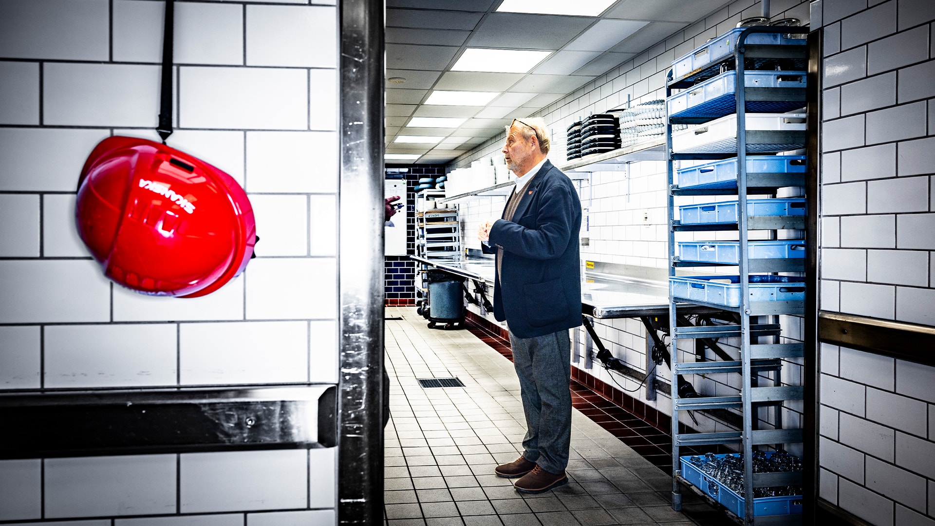 Peter Wallenberg Jr i köket på Grand Hotell.