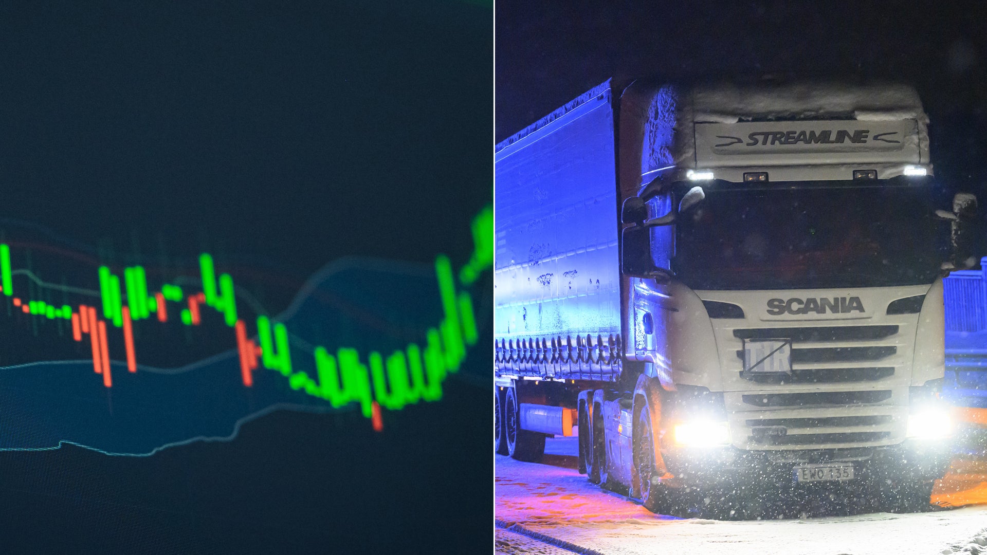 Börsen bröt röda sviten – lastbilsjättarna åt olika håll