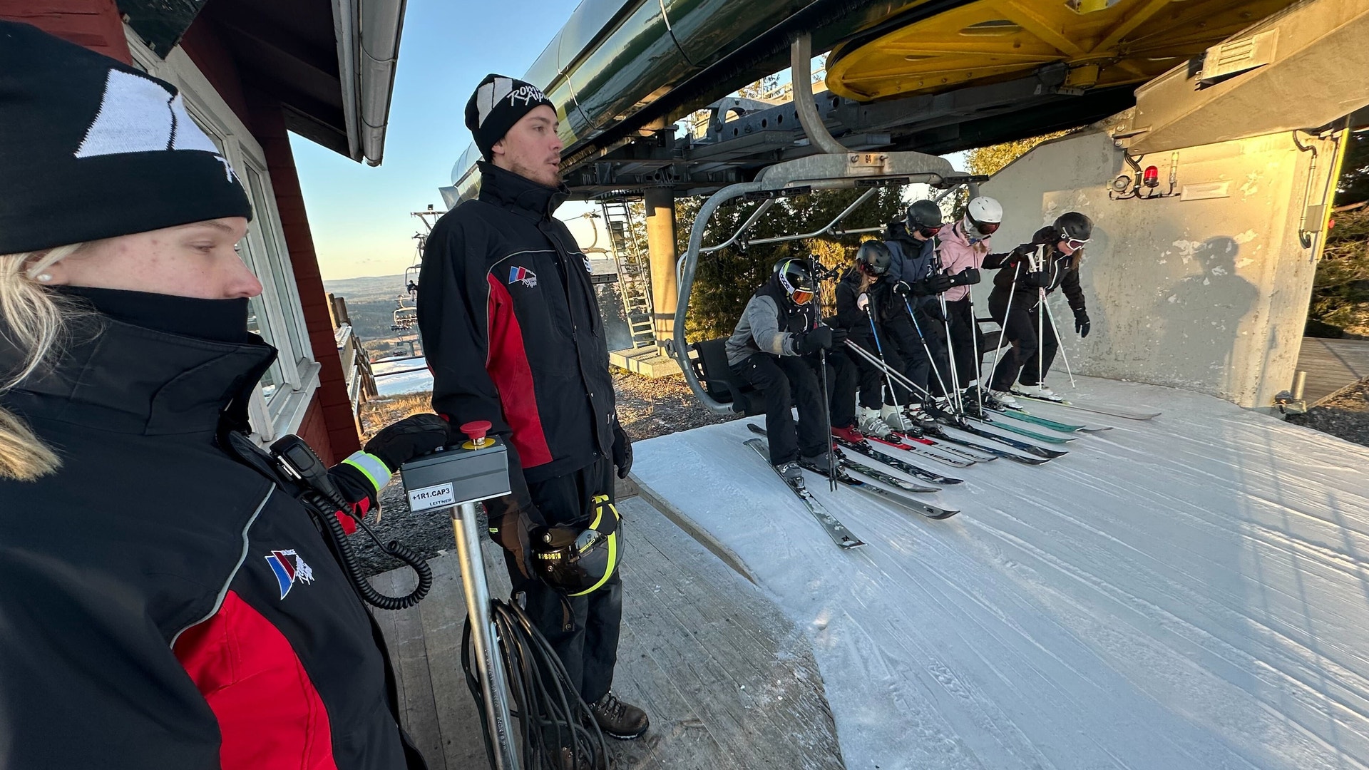 Pistvakter vid Romme Alpin