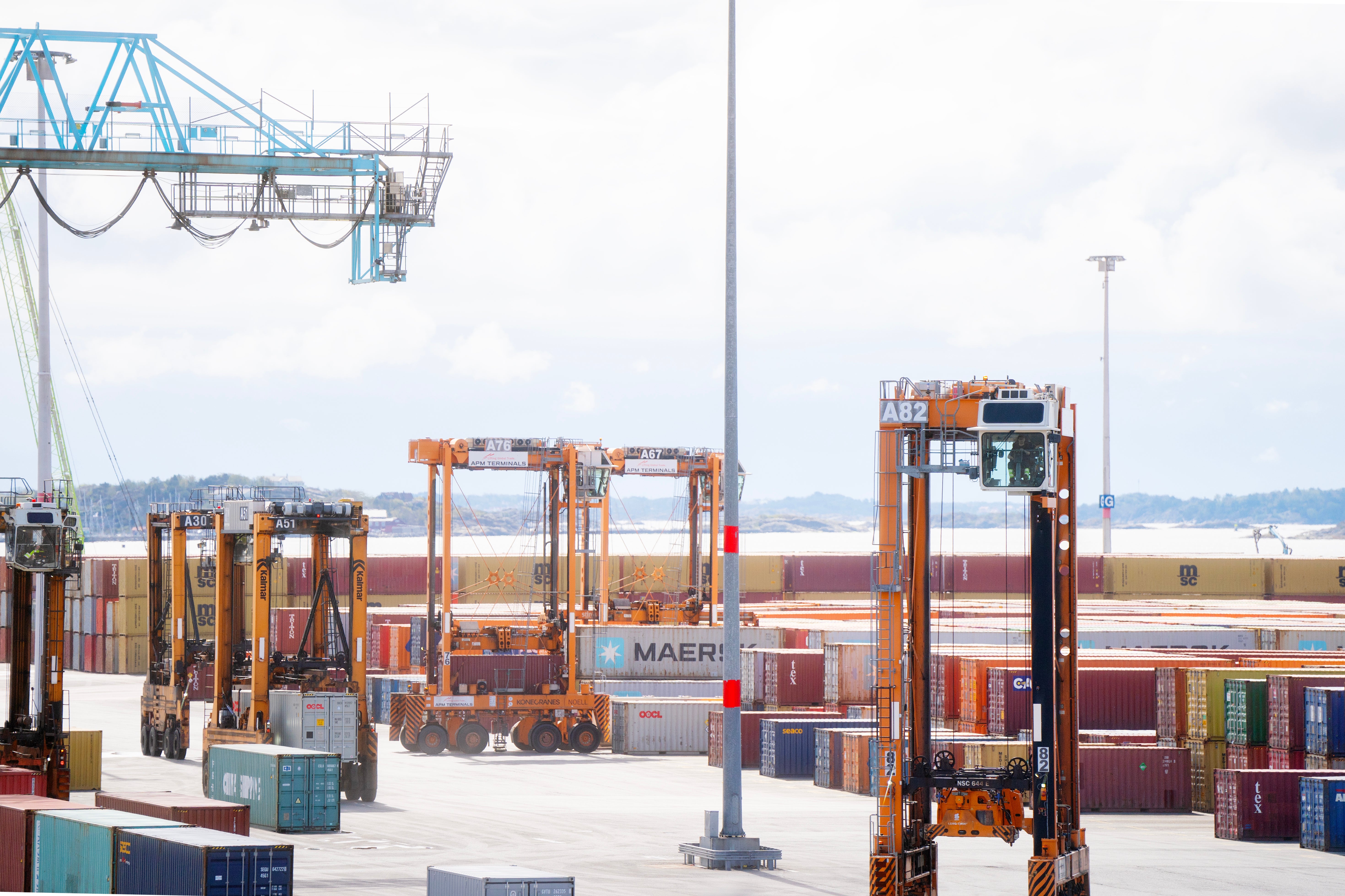 Göteborg container containrar hamn 