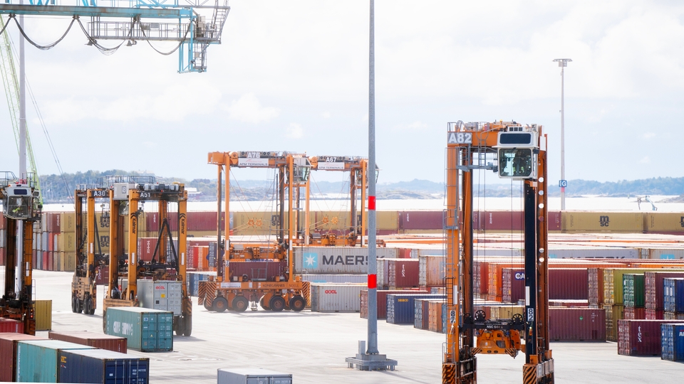 Göteborg container containrar hamn