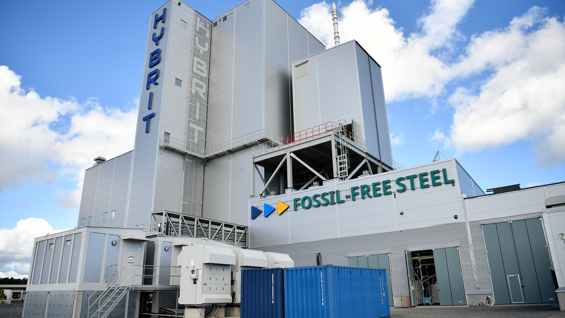 SSAB:s hybrit:s nya pilotanläggning för fossilfri järnsvamp