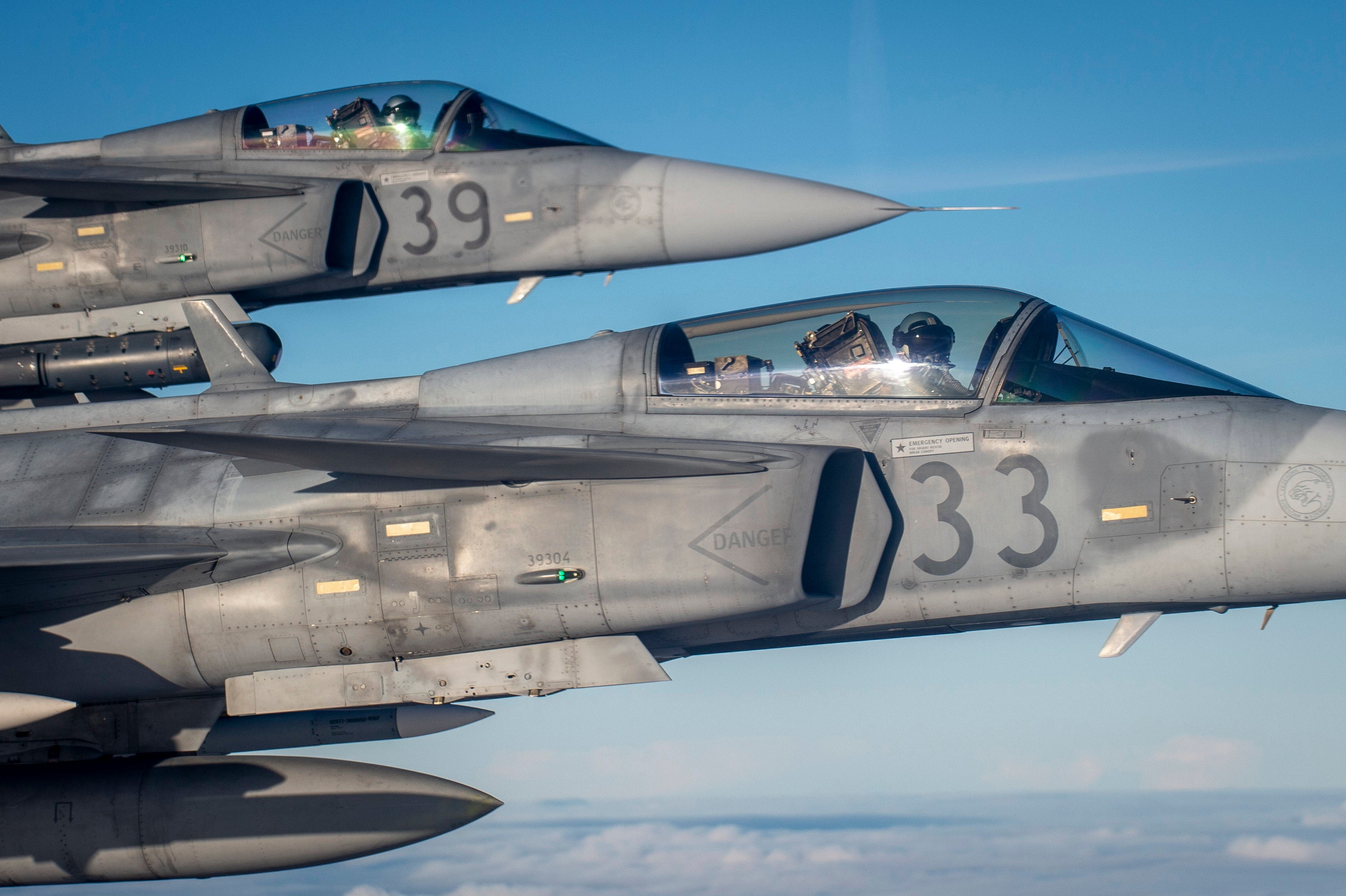 Gripenplan har kraschat i Ungern