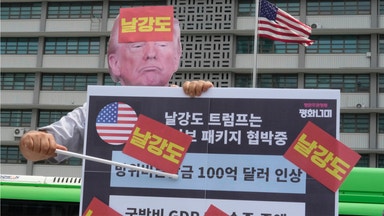 Trump: Höjda tullar väntar Sydkorea