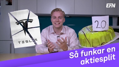 Därför påverkas kursen av en aktiesplit