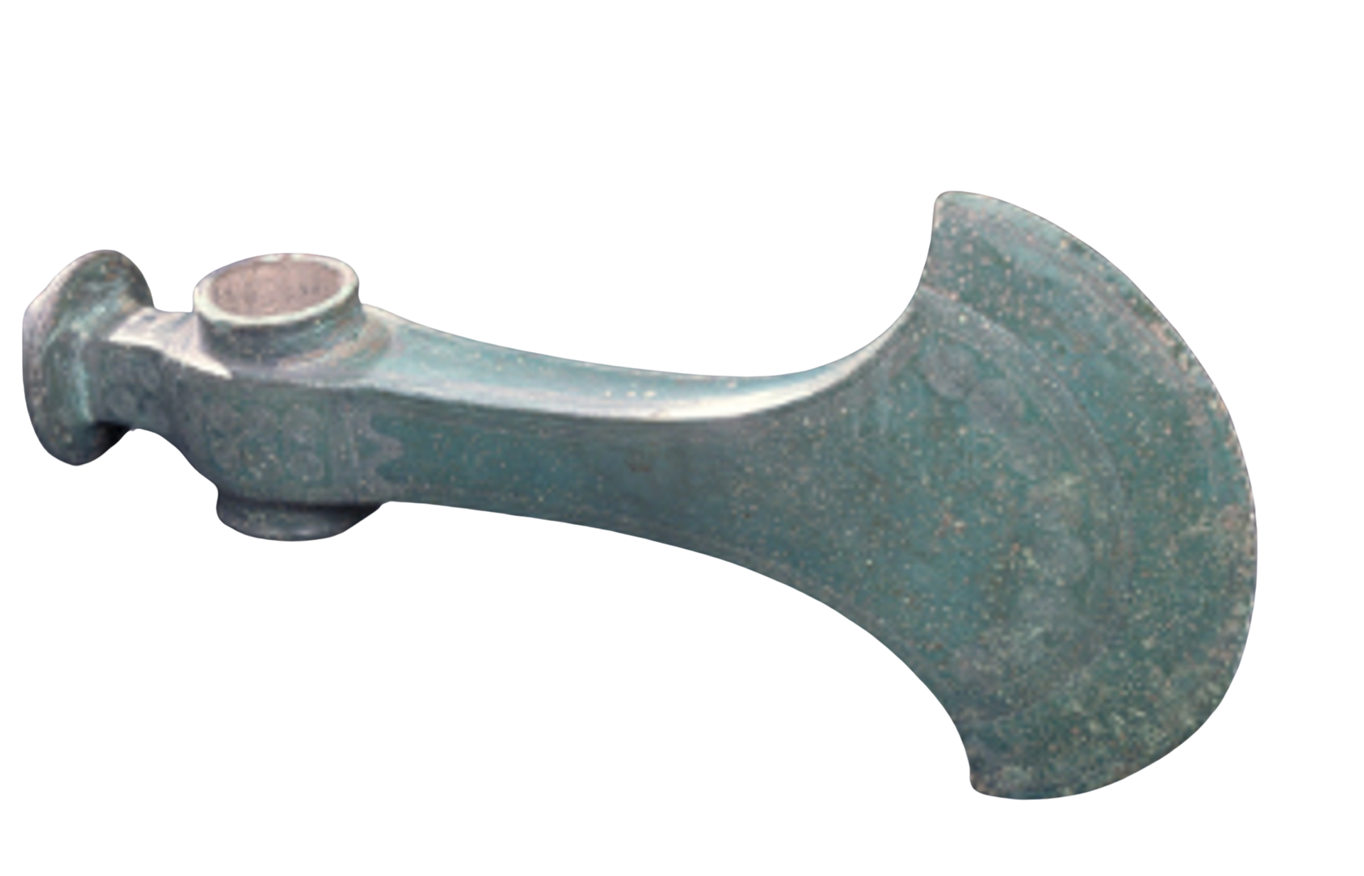 Denna västmanländska yxa från bronsåldern är gjuten i brons, en legering av koppar och tenn. Metallerna importerades från kontinenten och kan ha betalats med norrländska pälsar.
