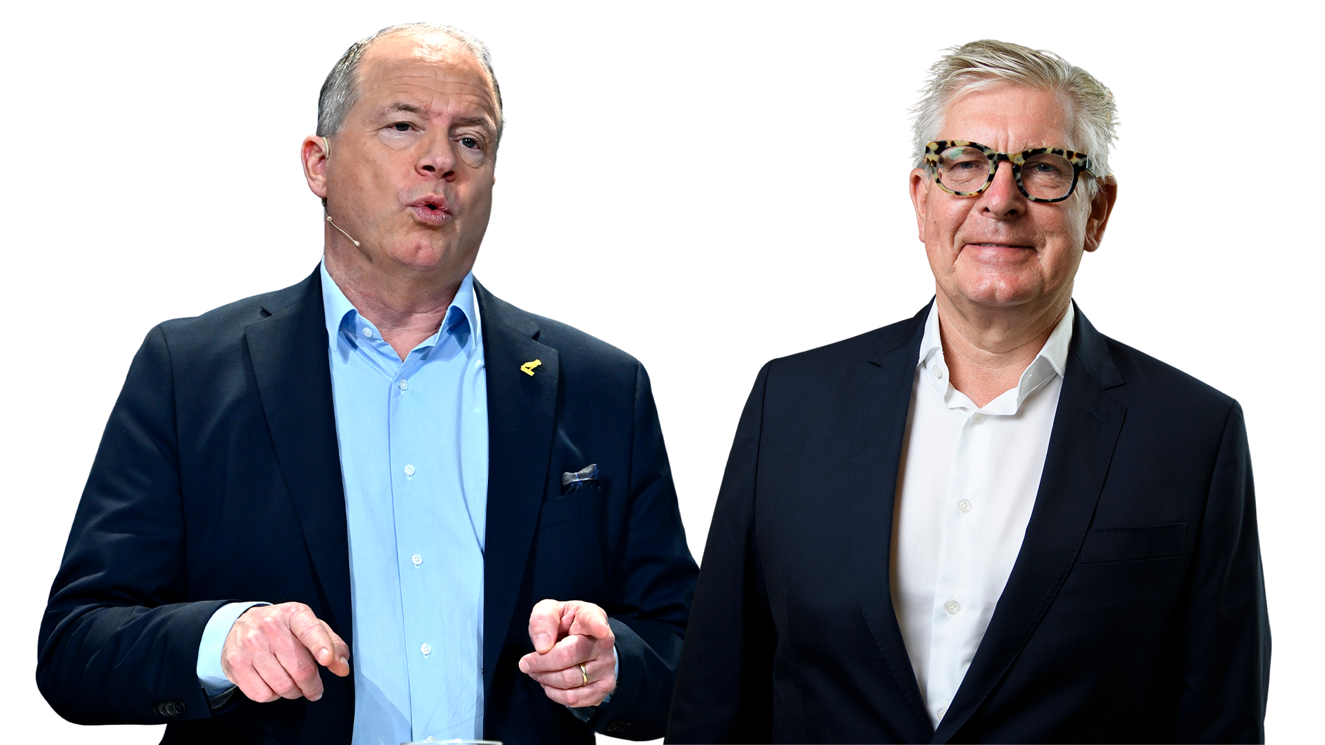 Börje Ekholm och Martin Lundstedt. Ericsson och Volvo. 