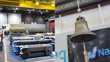 Industri och råvaror i botten när börsen fallit med 5 procent