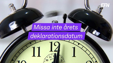 Snart dags att deklarera