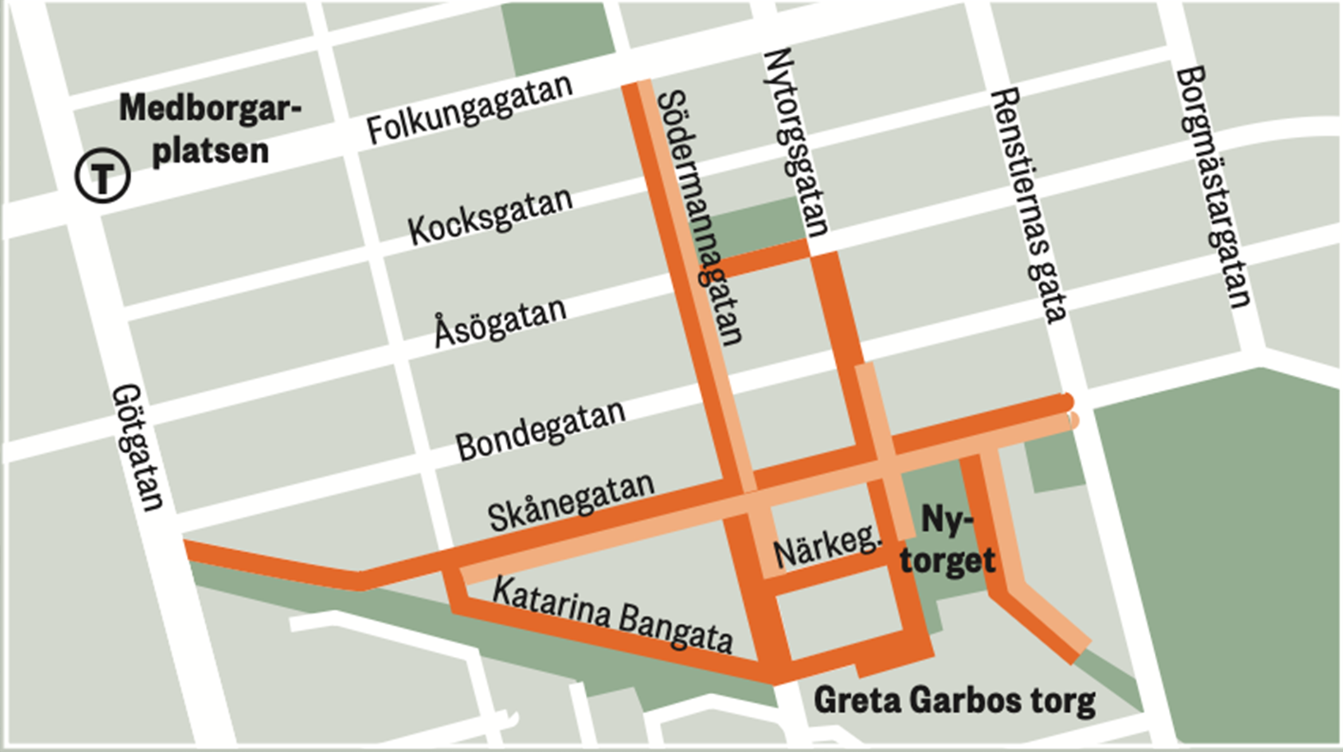 Stadsmiljözonen på södermalm