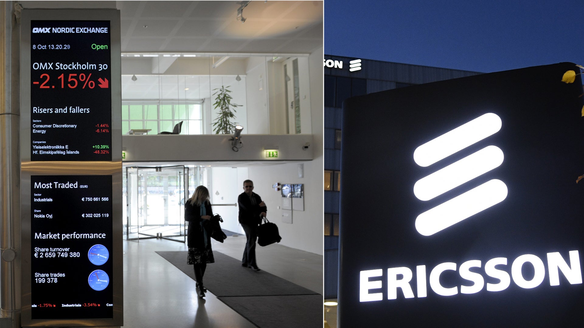 Uppåt igen för Ericsson när börsen backade