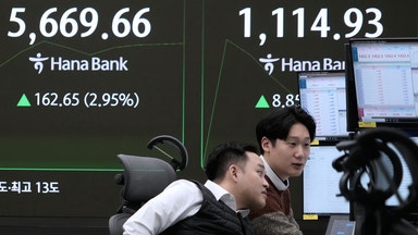 Eftersläpande uppgång på Asienbörserna