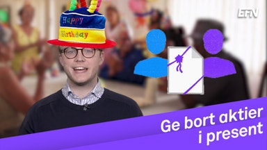 Så ger du bort aktier i present