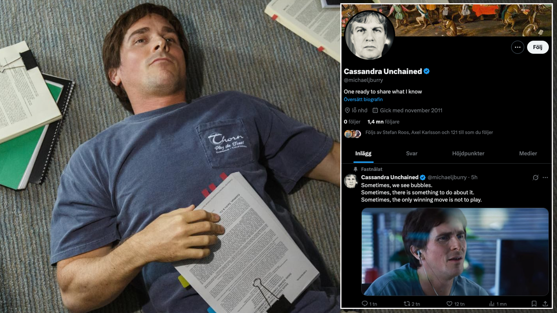 ”Big Short”-Burry varnar för ny bubbla: ”Spela inte”