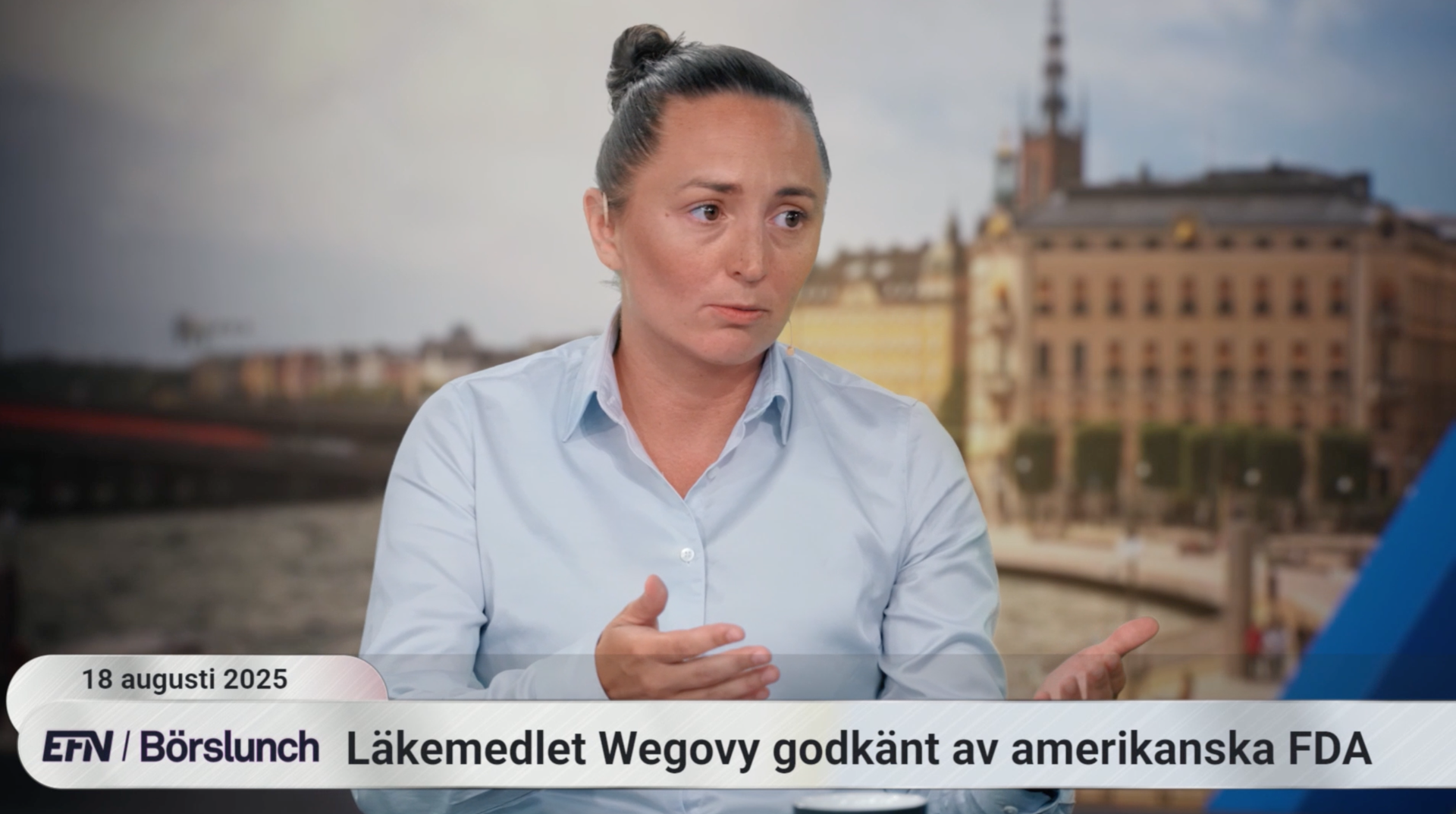 Hanna Lindbo medverkade i måndagens "Börslunch". 