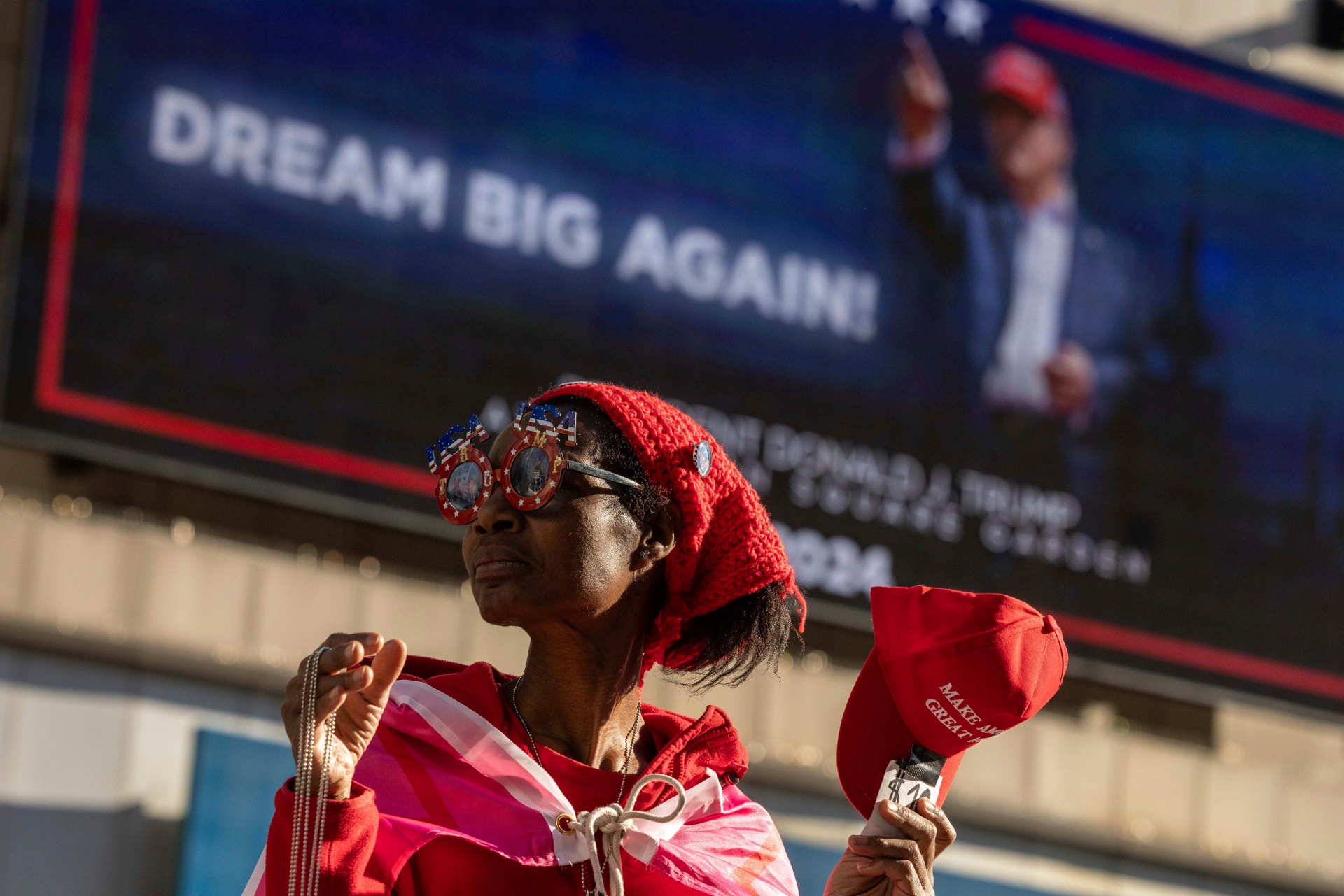 Kepsförsäljare utanför Madison Square Garden
