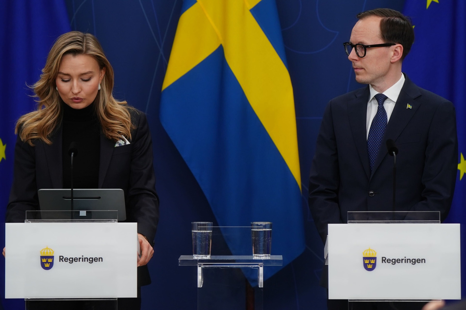 Ebba Busch och Mats Persson pratar om Northvolts konkurs