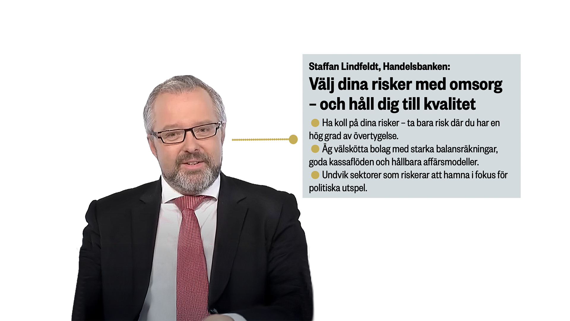 Staffan Lindfeldt, Handelsbanken