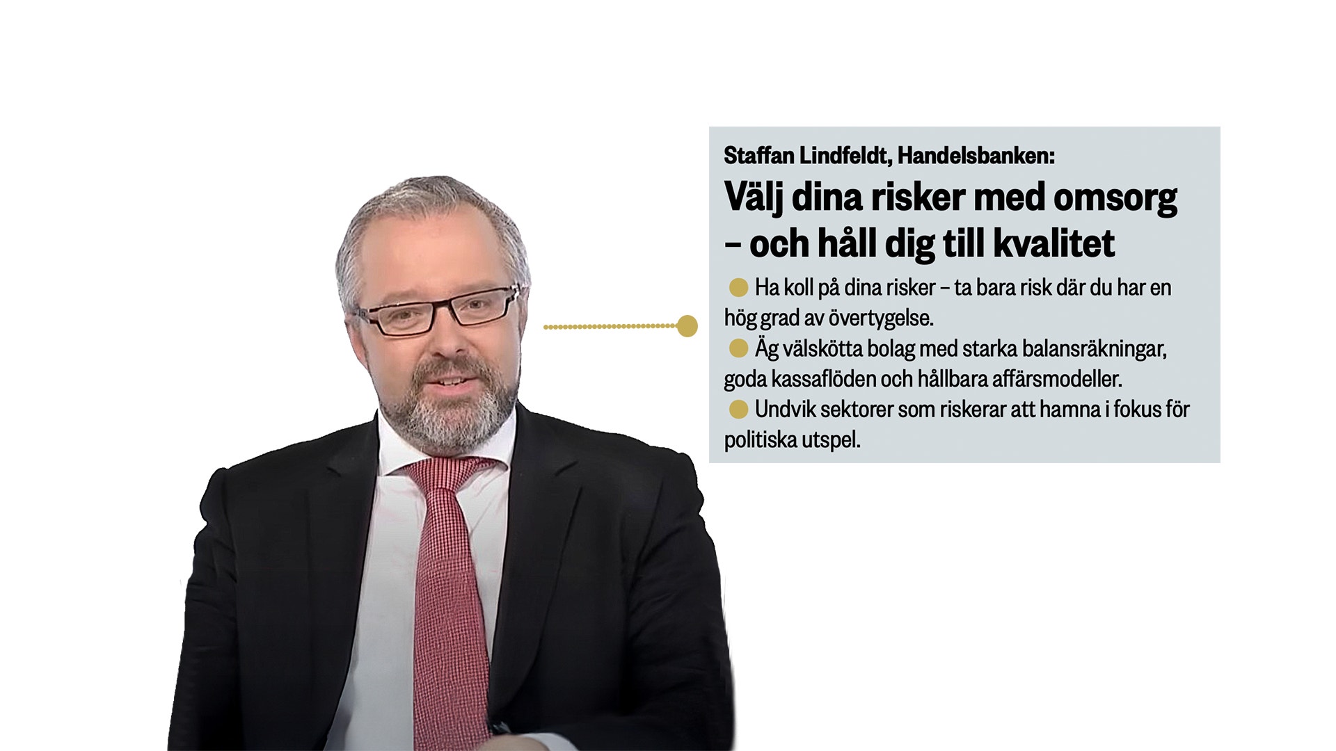 Staffan Lindfeldt, Handelsbanken