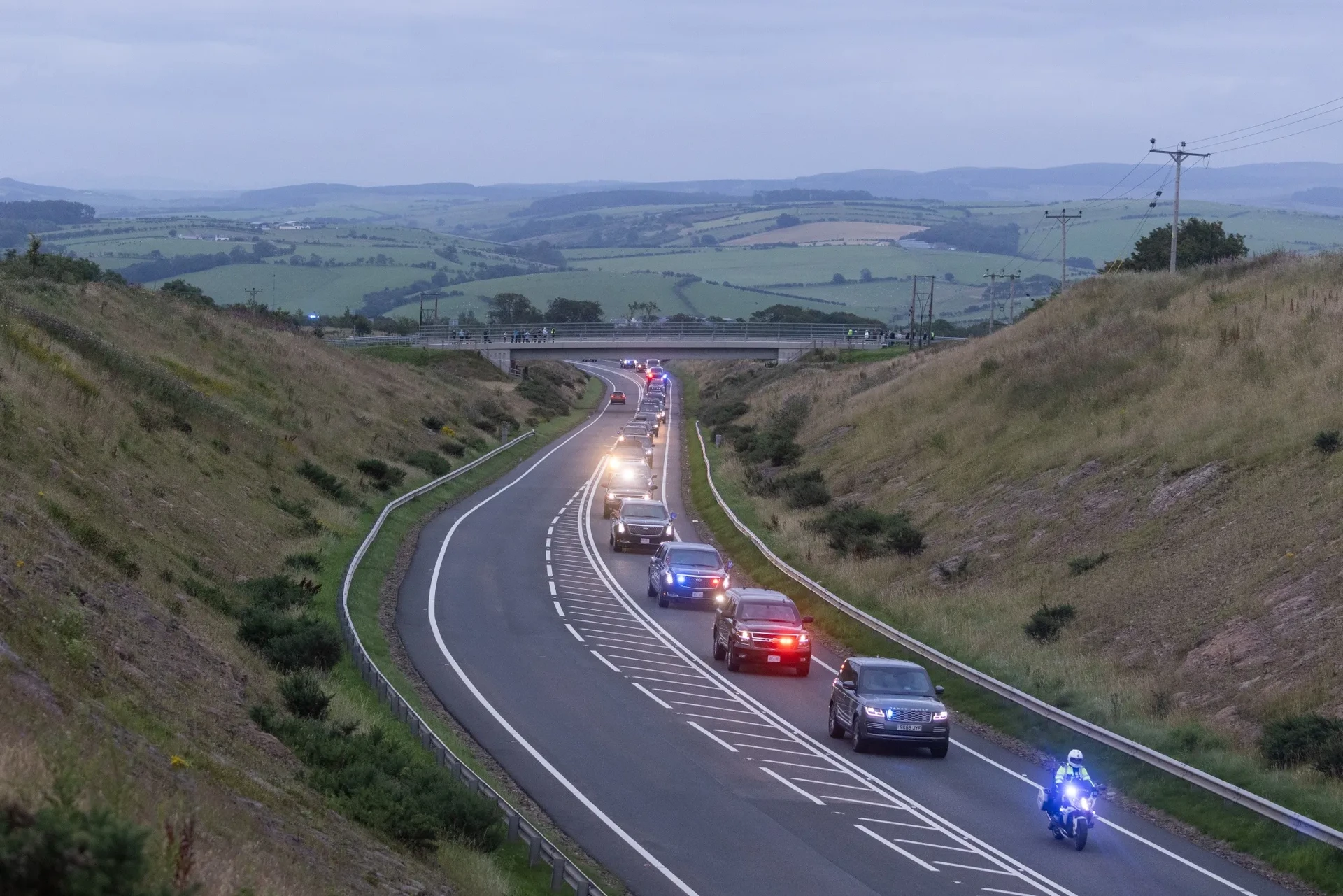 Trump kortege Skottland