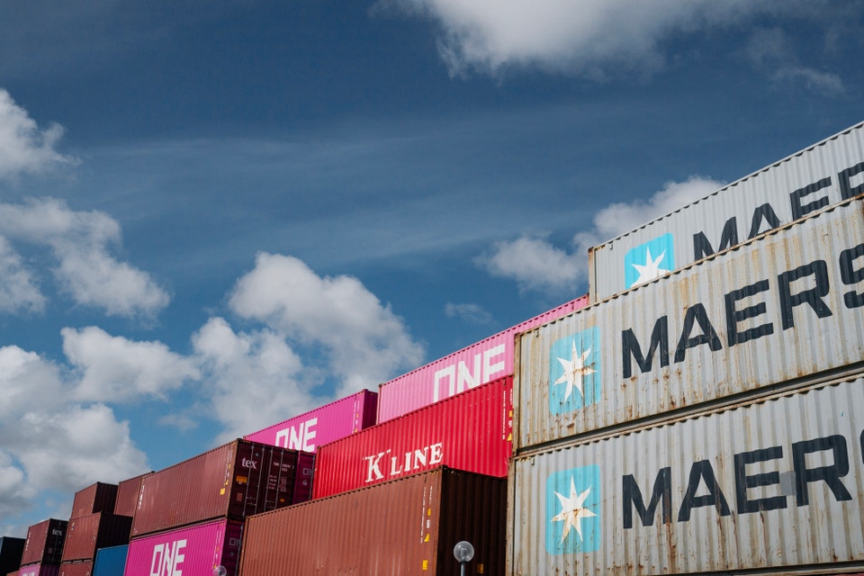 Göteborg container containrar hamn