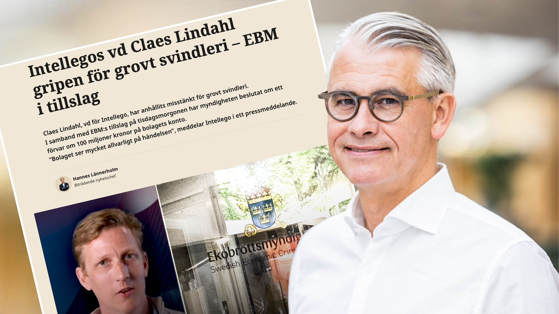 Intellegos styrelseledamot: Vet inte om Claes Lindahl kan bli kvar