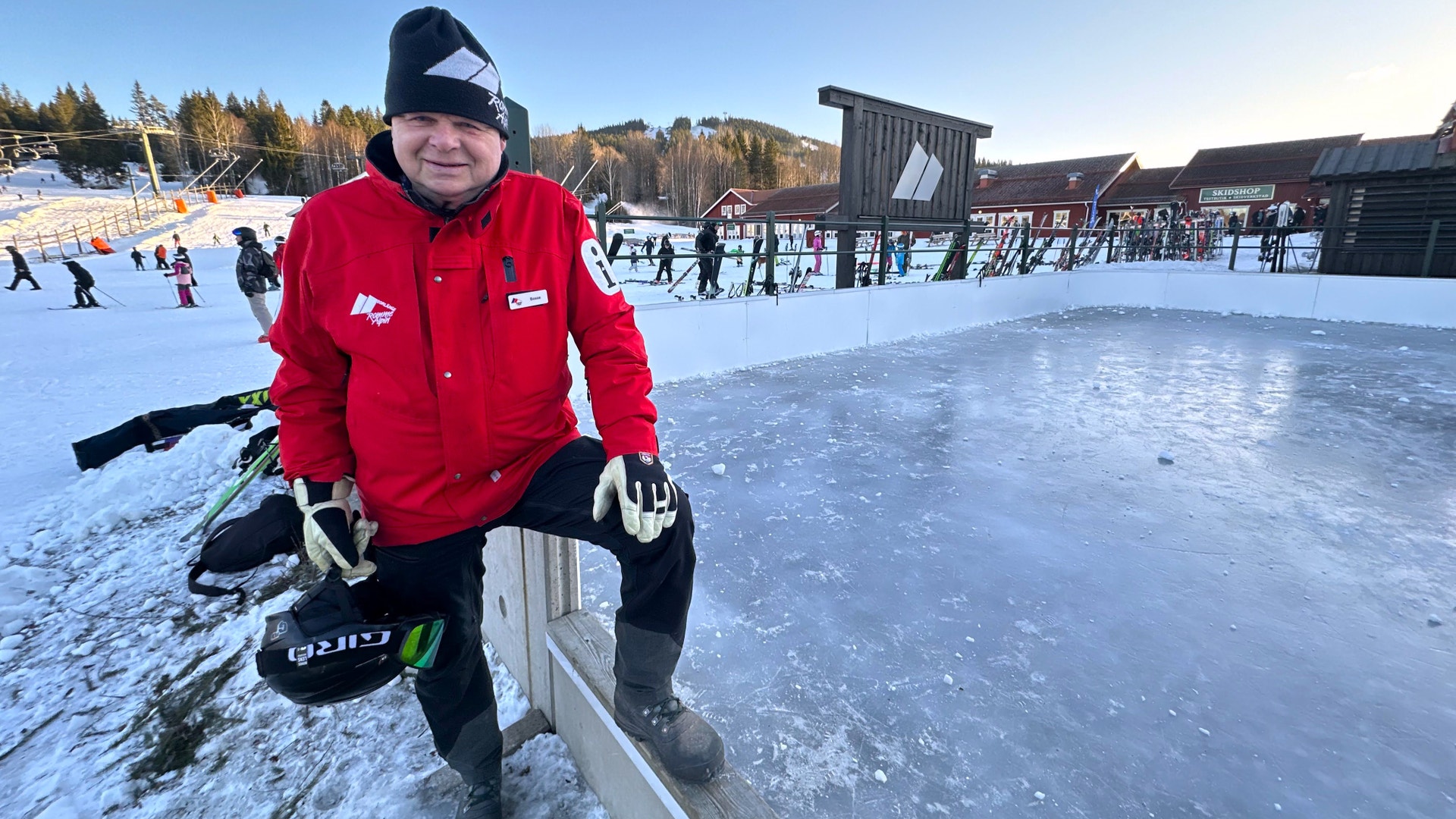 Bo Funcke och en isbana