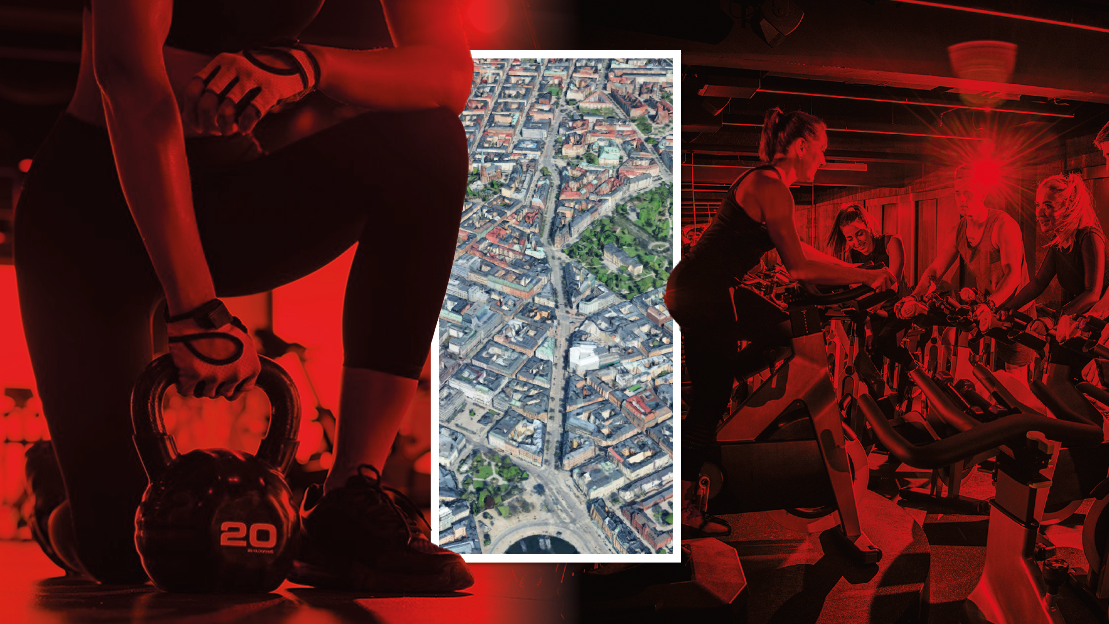 Galna siffran – gatan med fler än 100 gym